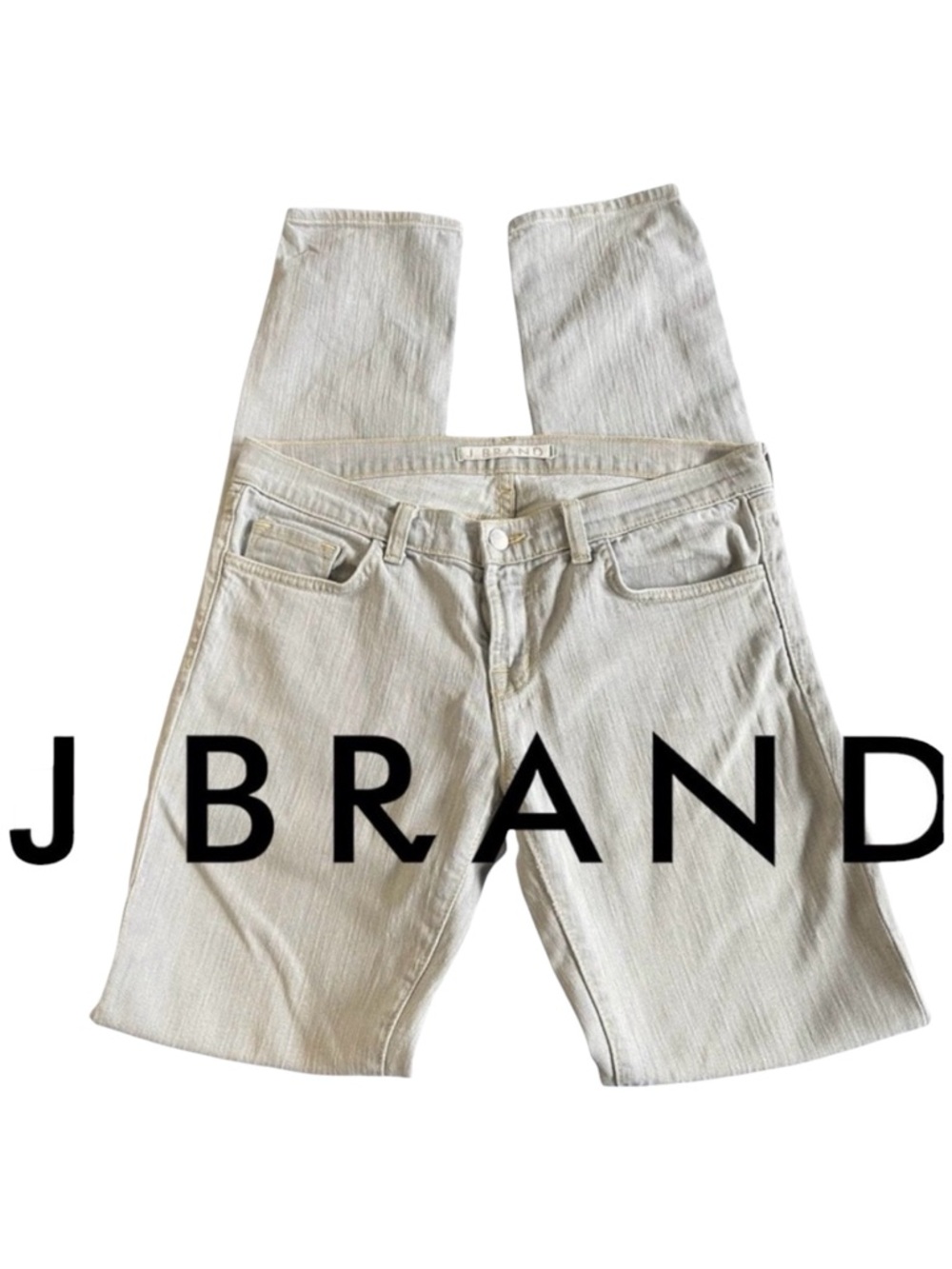 J Brand Light Grey Cut 321 Low Rise Slim Fit Jeans (29)